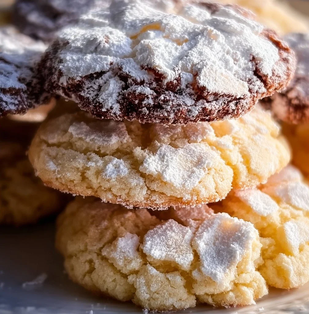 Plate of easy Cool Whip cookies ready to serve