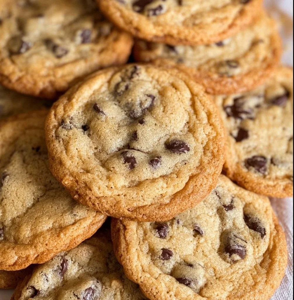 Ghirardelli chocolate chip cookies freshly baked on a cooling rack