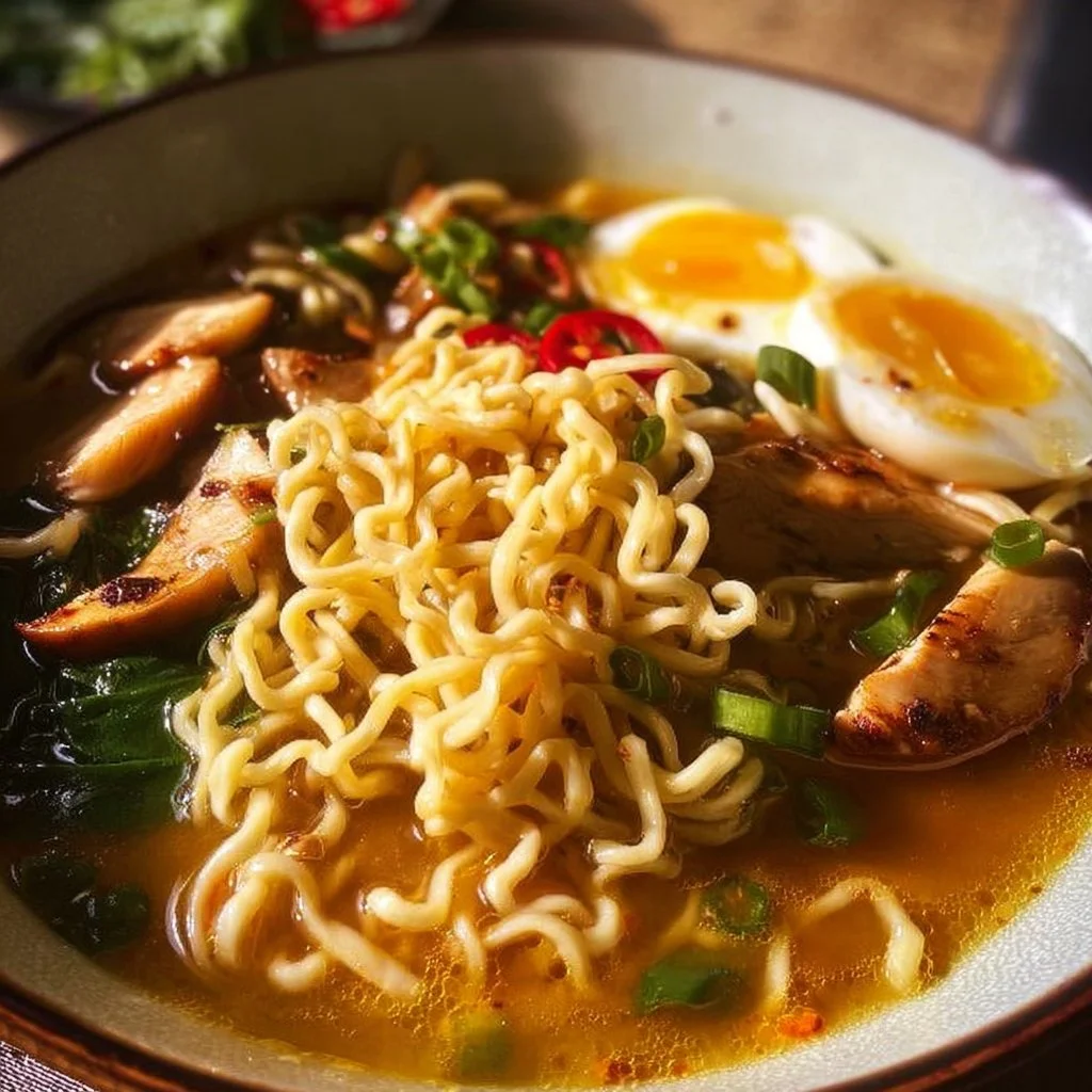 Delicious gluten-free ramen noodles ready to be served in a bowl