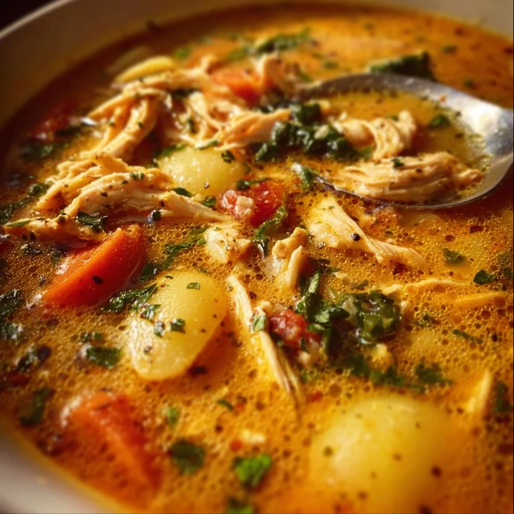 Delicious Marry Me Chicken Soup served in a bowl with fresh herbs.