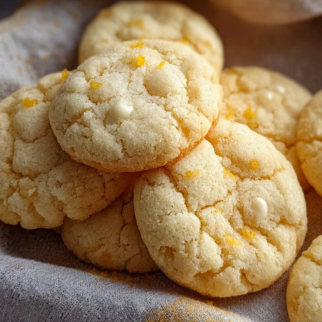 Soft and chewy lemon cookies on a cooling rack, fresh and delicious