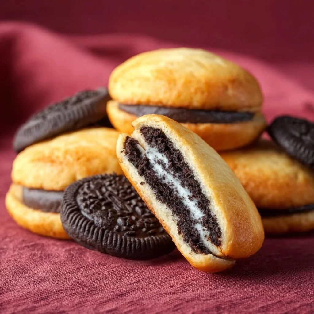 Delicious Air Fried Oreo Cookies, a crispy and sweet treat for dessert lovers.