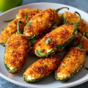 Air Fryer Jalapeno Poppers golden brown and ready to serve