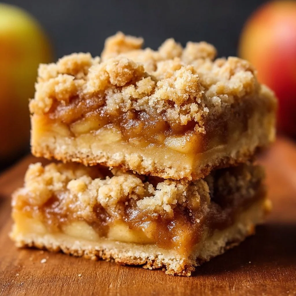 Delicious Apple Crisp Shortbread Bars fresh out of the oven