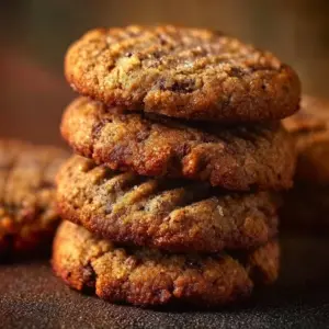 Delicious banana bread cookies on a baking sheet with chocolate chips