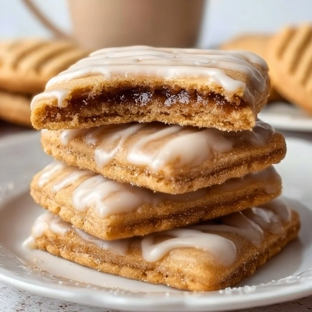 Freshly baked brown sugar cinnamon cookies on a cooling rack