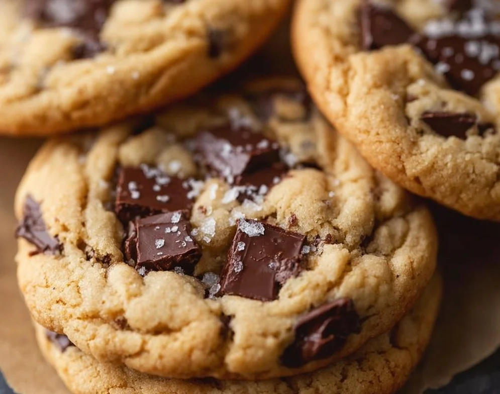 Delicious chewy protein chocolate chip cookies baked to perfection