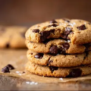 Chocolate chip protein cookies, a healthy snack option loaded with protein.