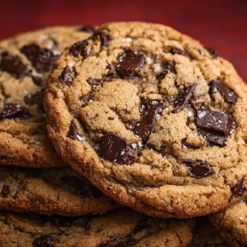 Freshly baked Cinnamon Chocolate Chip Cookies on a plate