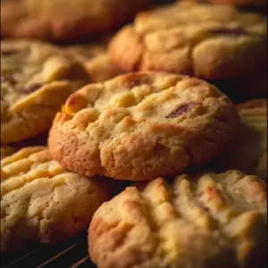Delicious homemade condensed milk cookies on a cooling rack