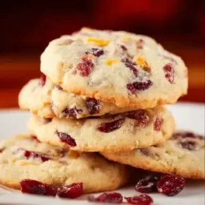 Deliciously baked cranberry orange cookies with vibrant colors and textures