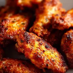 Delicious crispy air fryer chicken wings ready to be enjoyed
