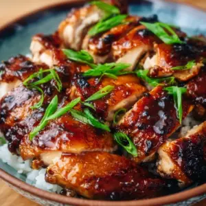 Air fryer soy sauce chicken cooked to golden perfection with herbs and spices