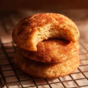 Delicious homemade easy Snickerdoodles with cinnamon sugar topping