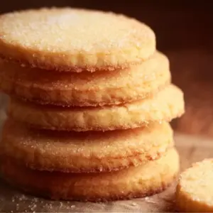 Delicious French butter cookies arranged beautifully on a plate.