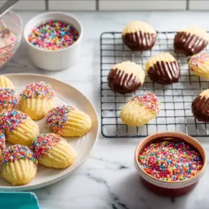 Delicious homemade Italian Butter Cookies on a plate