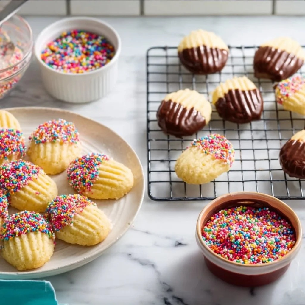 Delicious homemade Italian Butter Cookies on a plate