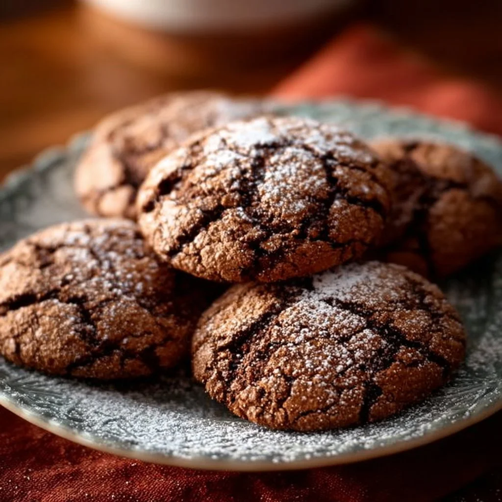 Delicious Mexican hot chocolate cookies with rich chocolate and spices