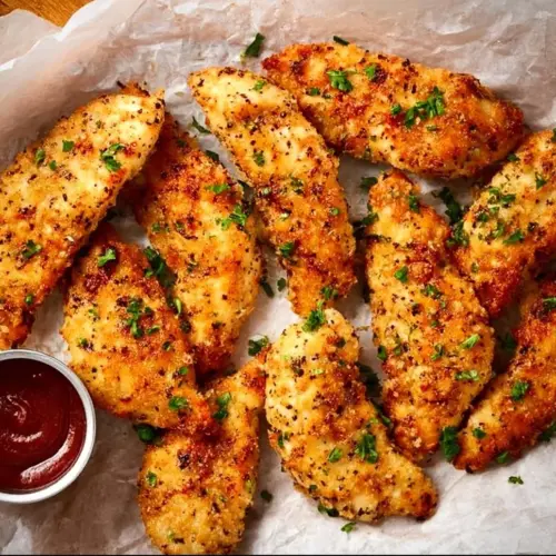 No breading air fryer chicken tenders cooked to perfection