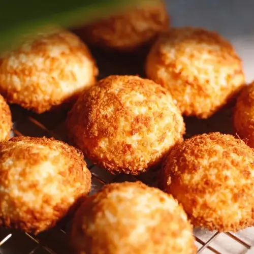 Delicious Palm Cheese Cookies freshly baked and served on a plate