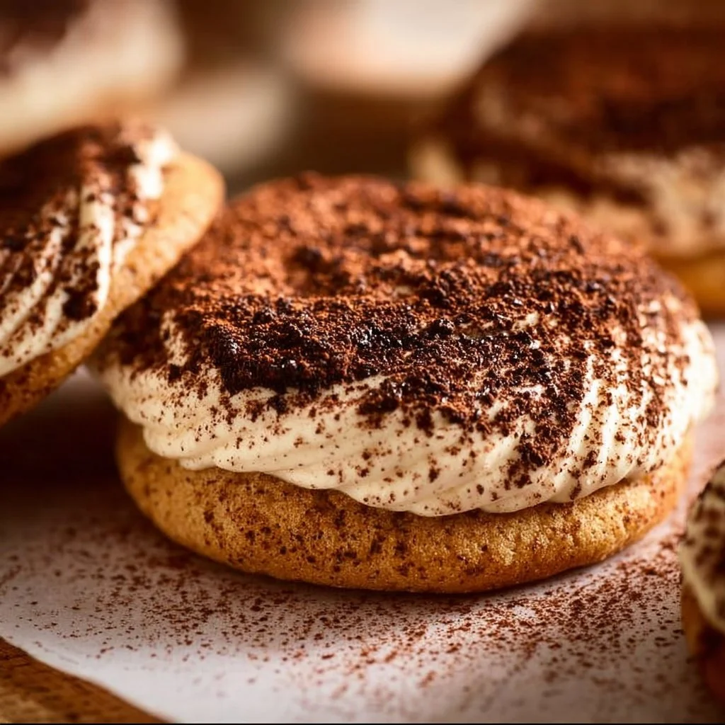 Delicious tiramisu cookies infused with coffee and mascarpone flavors