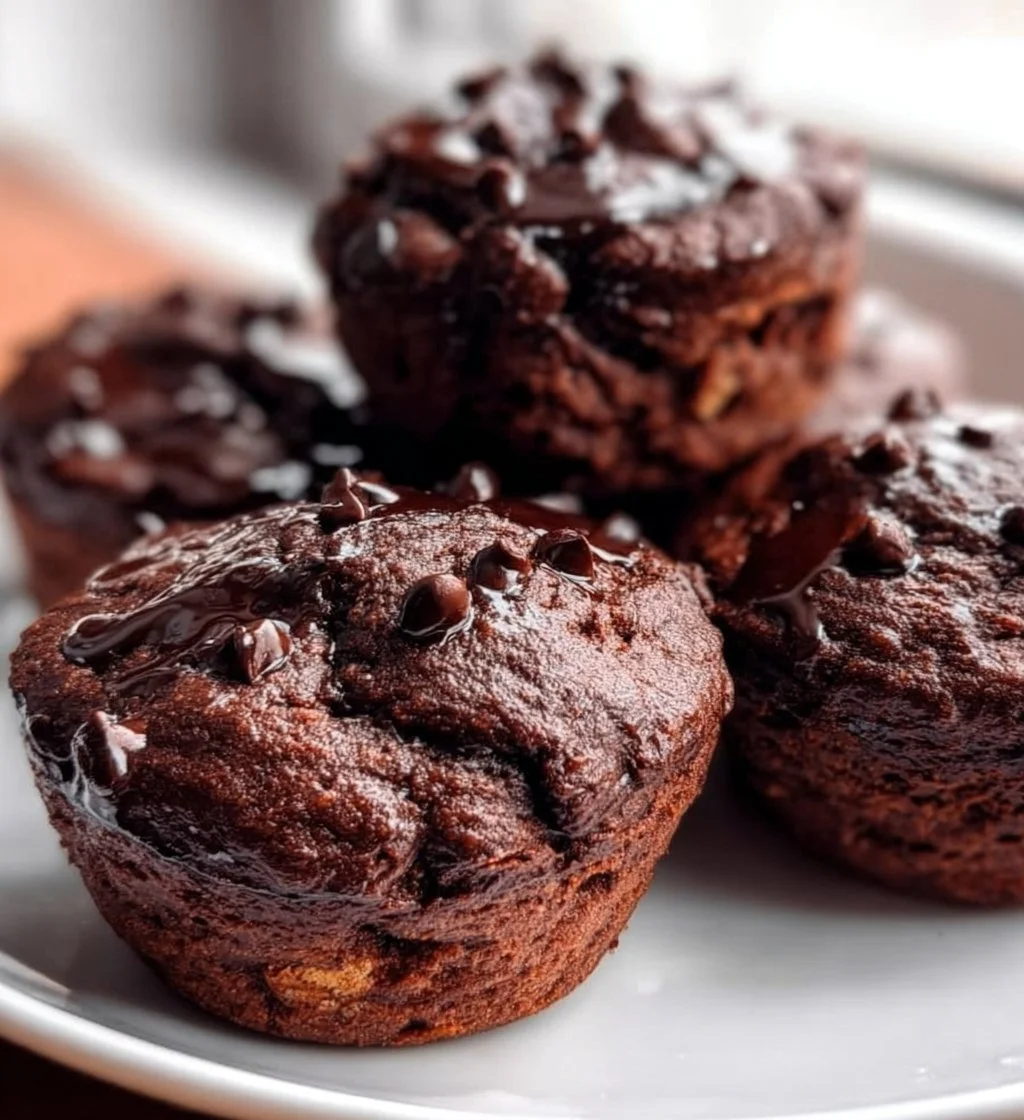 Banana Chocolate Protein Muffins, delicious and healthy protein-rich snack