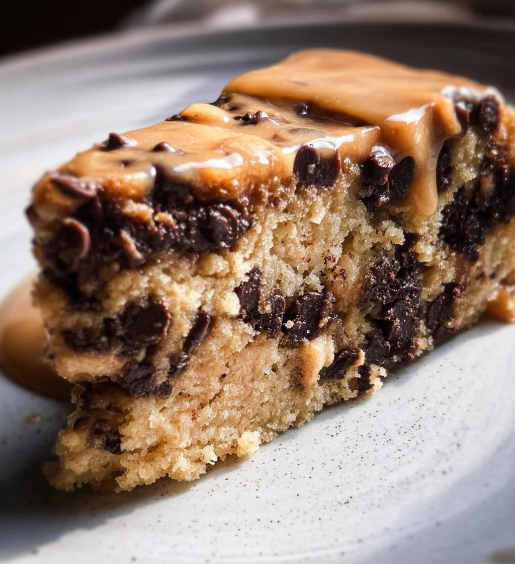 Delicious Cookie Dough Cake with layers of cookie dough and frosting on a platter.