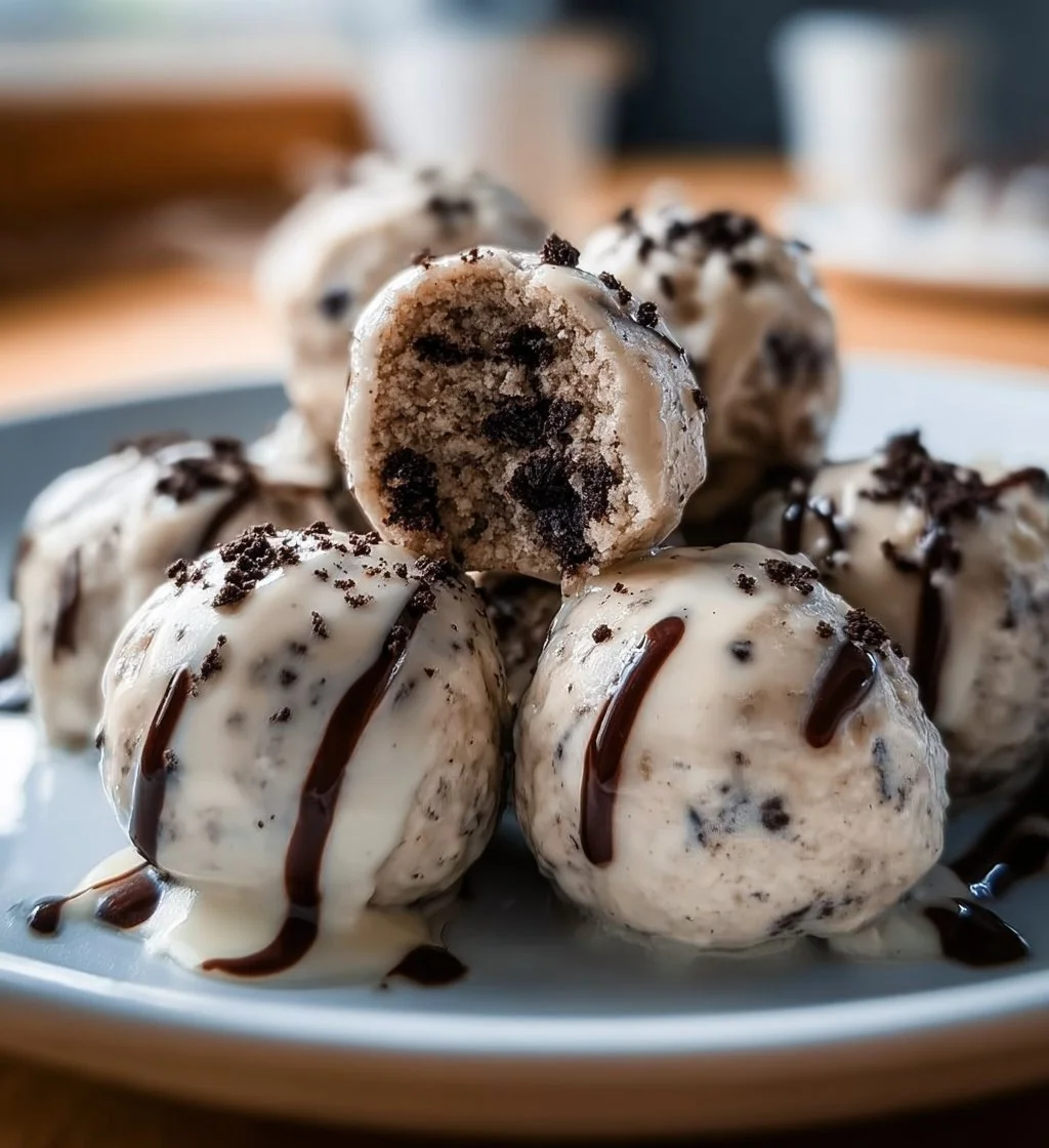 Delicious Cookies and Cream Oreo Protein Balls ready to fuel your snack cravings.
