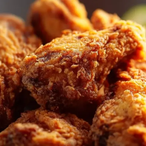 Crispy Japanese fried chicken served with dipping sauce and garnishes