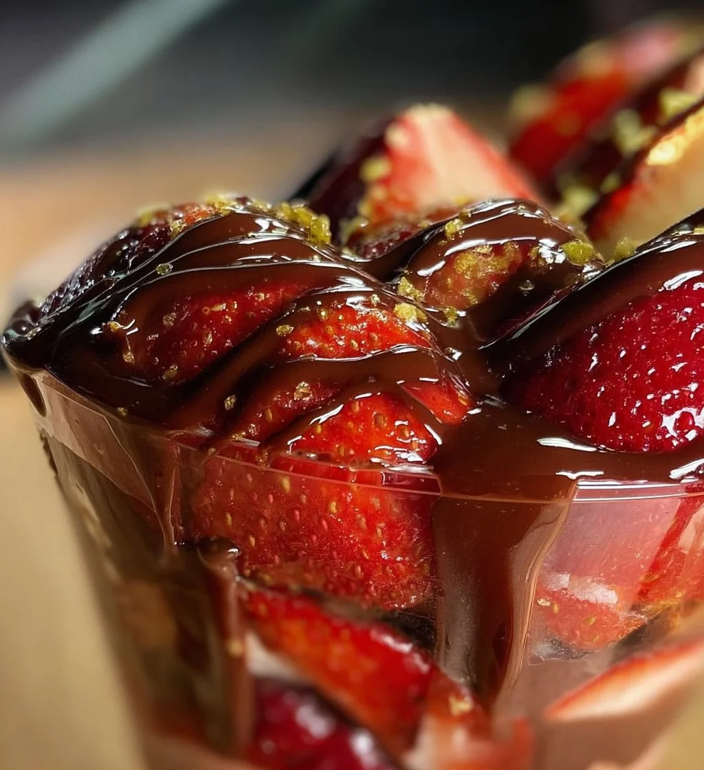 Dubai Chocolate Strawberry Cup with luscious chocolate and fresh strawberries