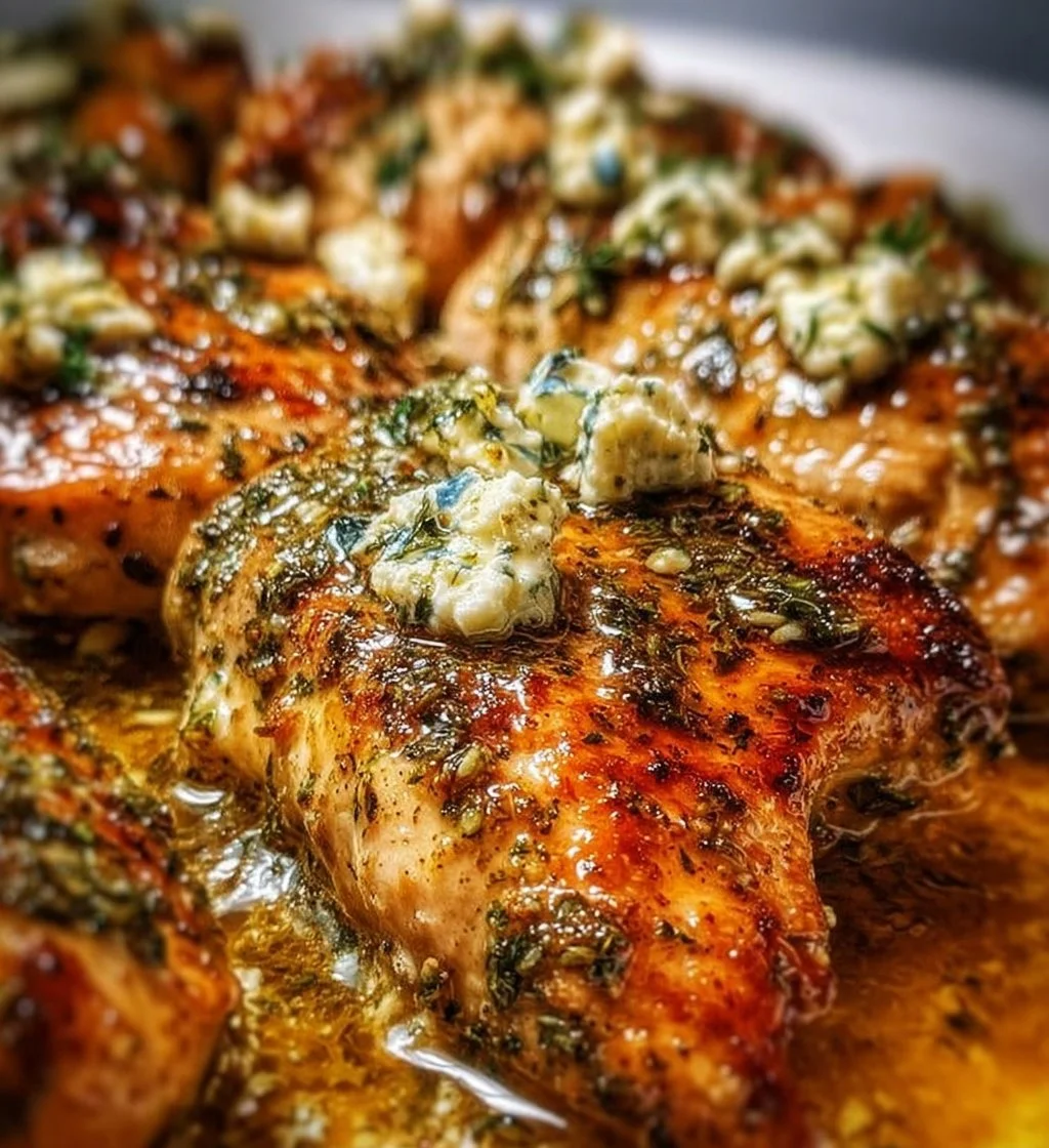 Greek chicken with lemon and feta served on a plate