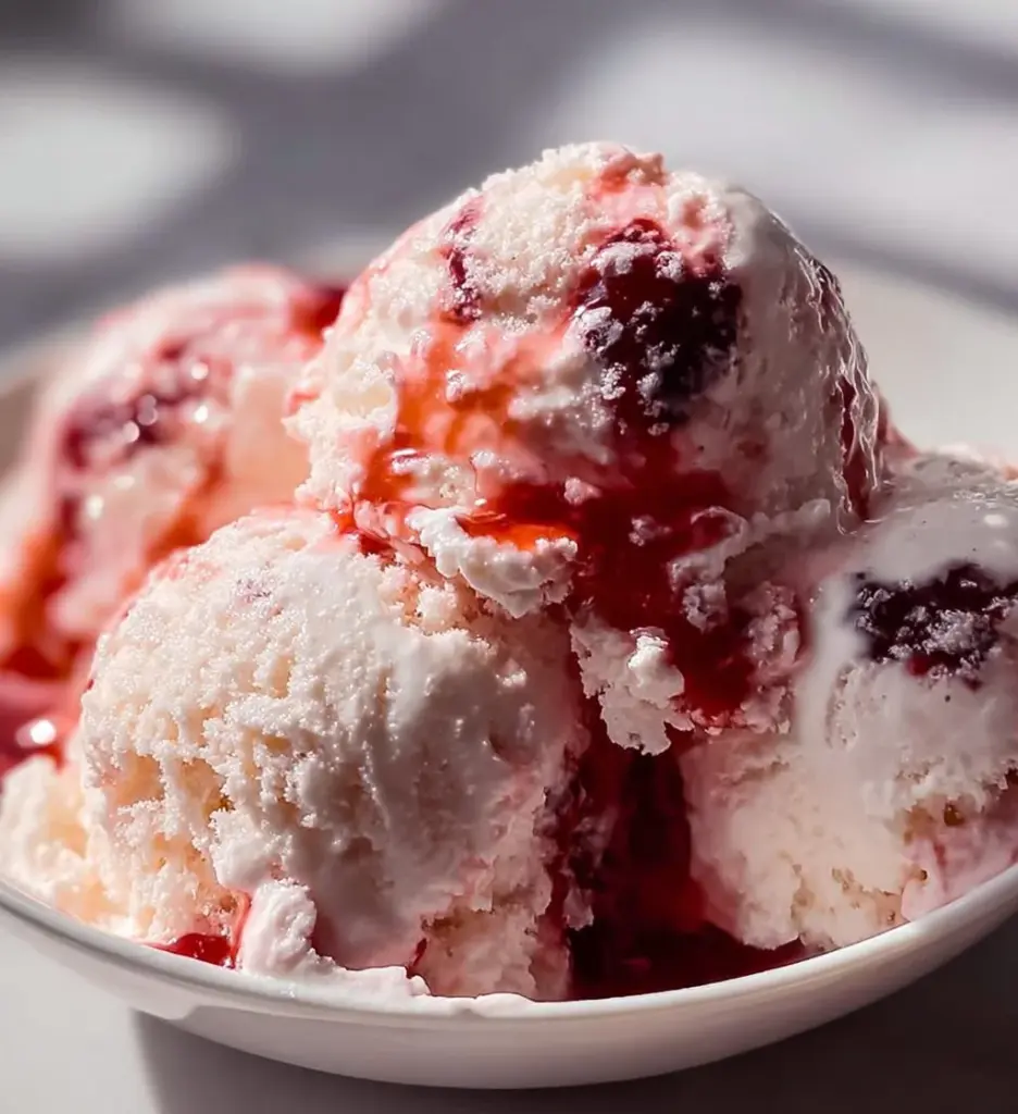 Delicious Keto Cottage Cheese Ice Cream served in a bowl with toppings