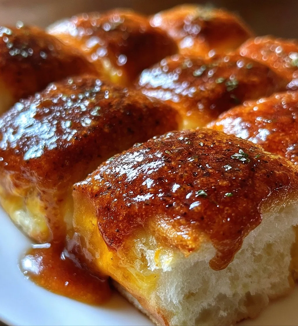 Mini Grilled Cheese Hawaiian Rolls served on a platter