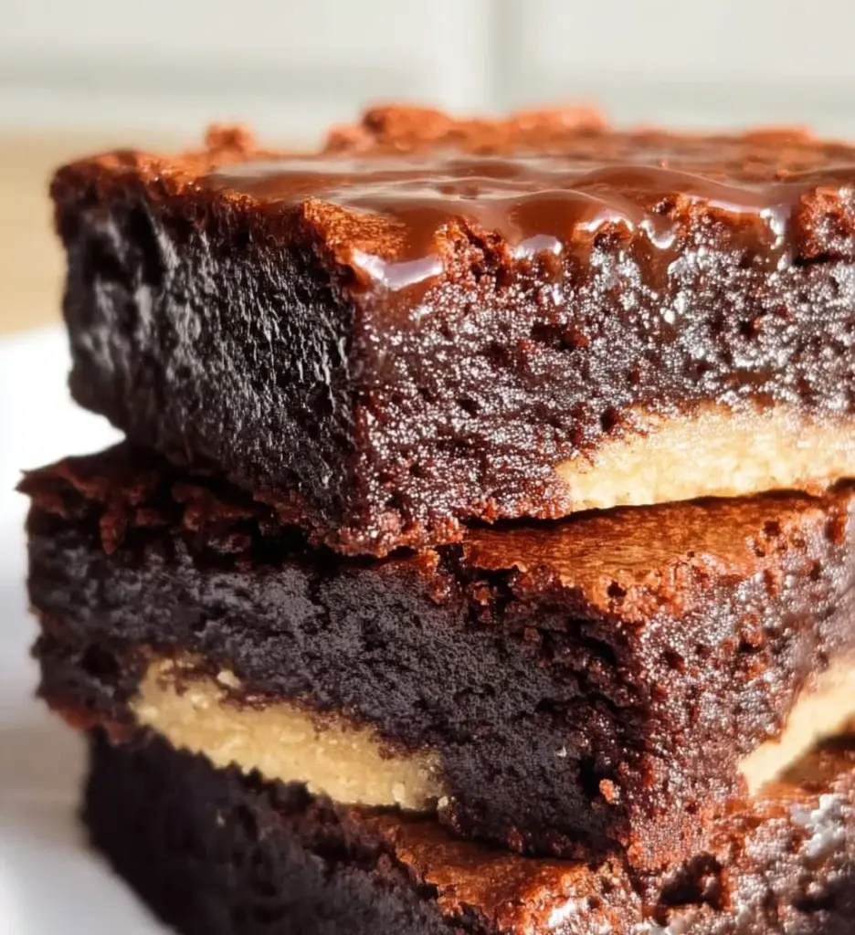 Delicious shortbread brownies with a rich chocolate layer and buttery texture.