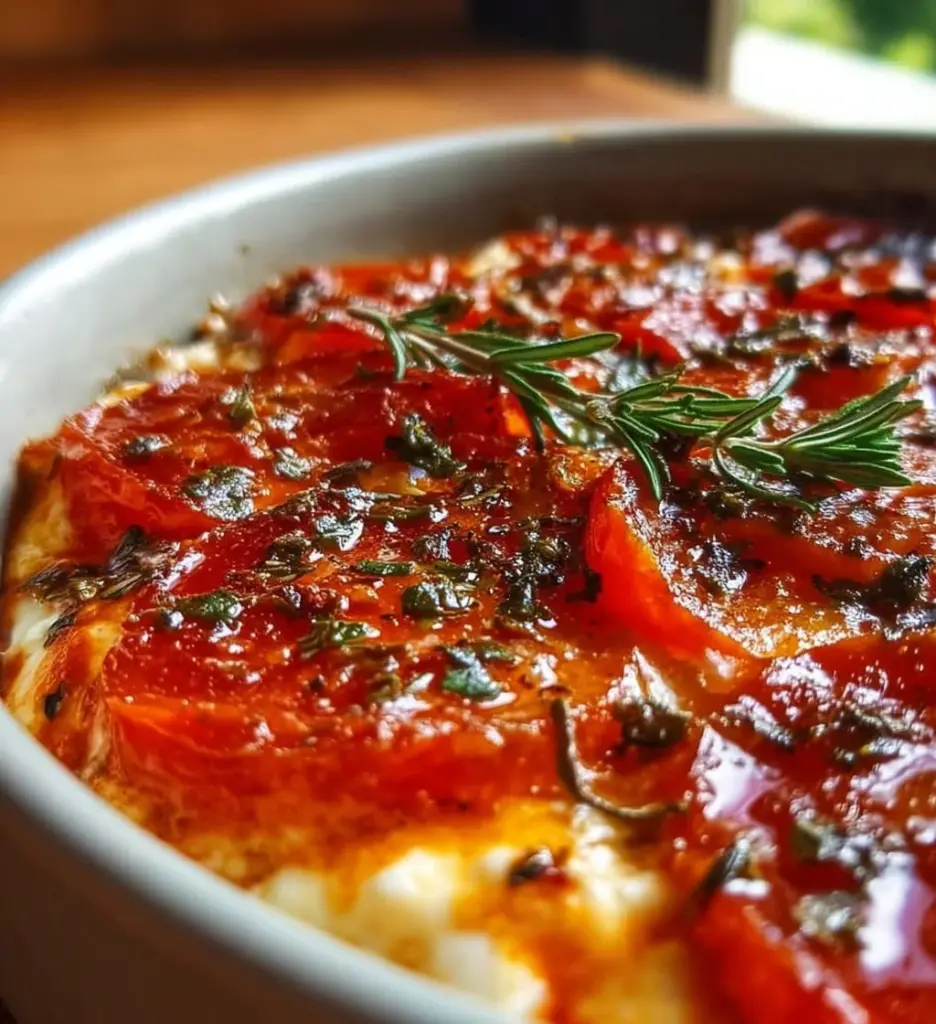 Colorful Simple Cottage Cheese Pizza Bowl with fresh toppings