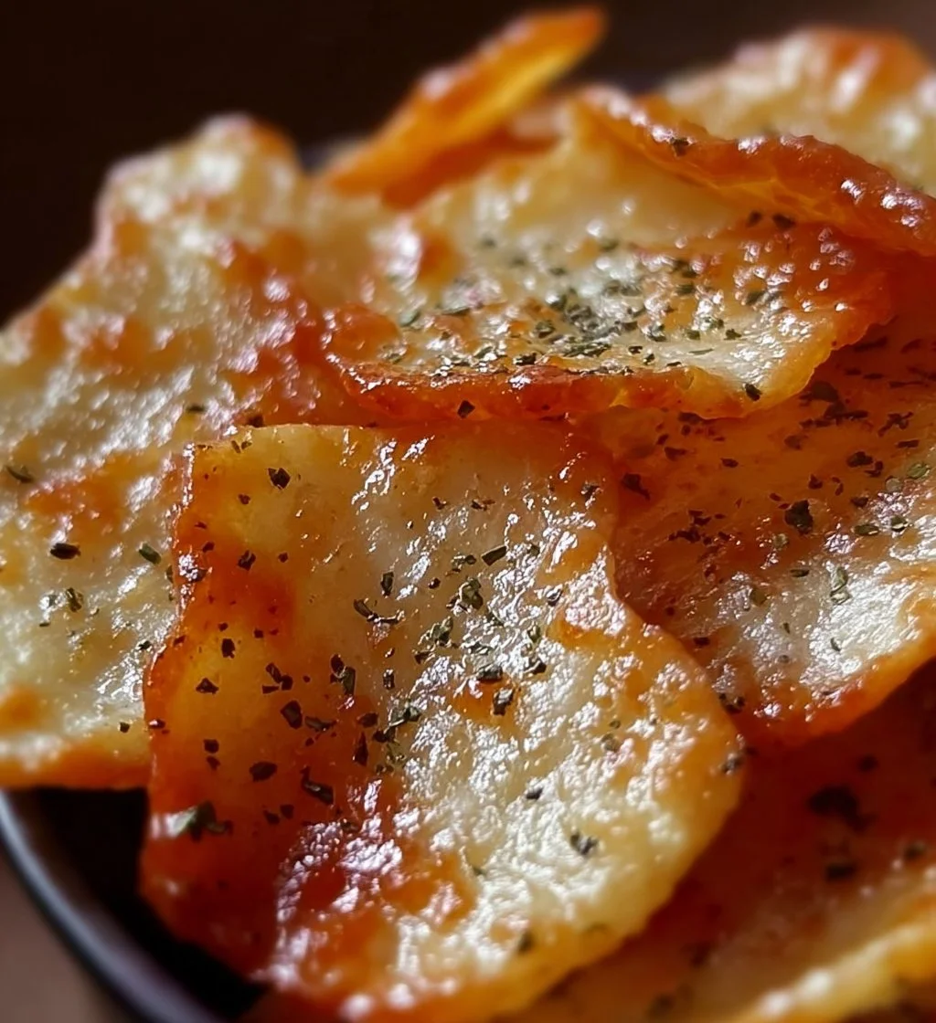 Cottage cheese chips in a bowl, a healthy snack option.