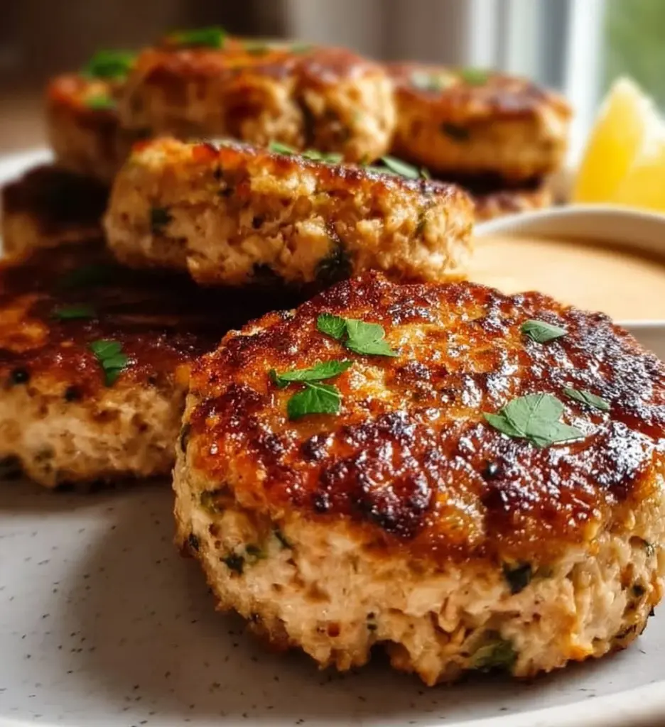 Delicious Cottage Cheese Tuna Cakes served on a plate