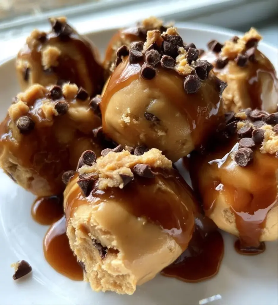 Frozen Greek yogurt peanut butter bites for a healthy snack