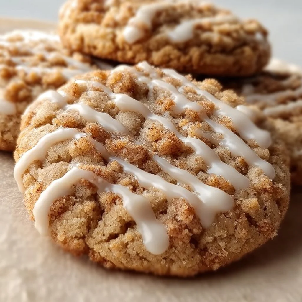 A plate of Gilmore Girls coffee cake cookies with a cup of coffee