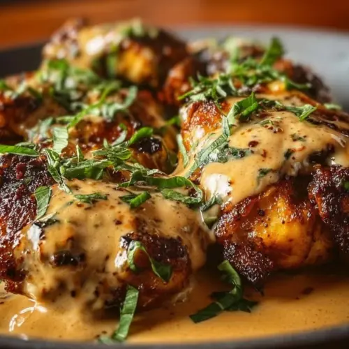 Delicious Mississippi Mud Chicken served with sides