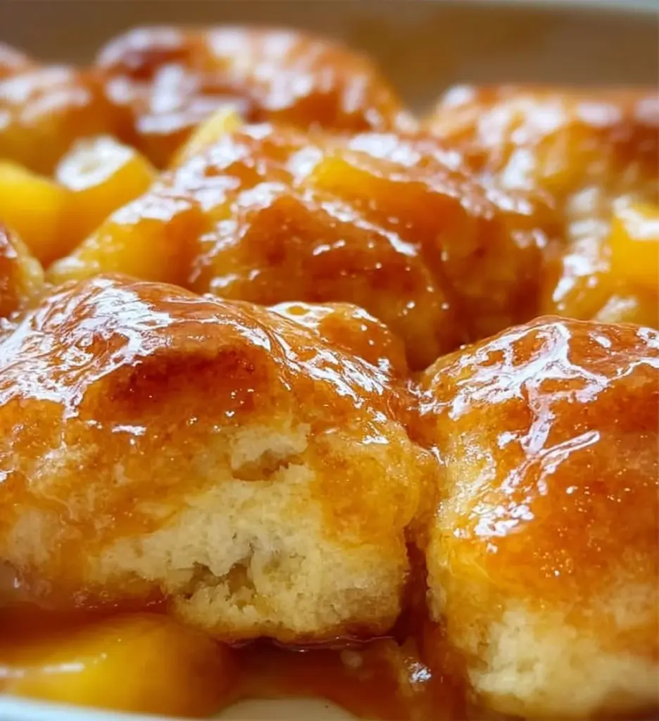 Delicious Peach Butter Swim Biscuits baked to golden perfection