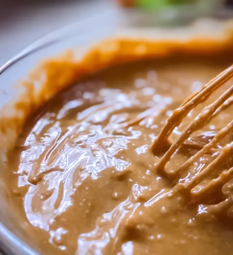 Homemade peanut sauce recipe for dipping spring rolls