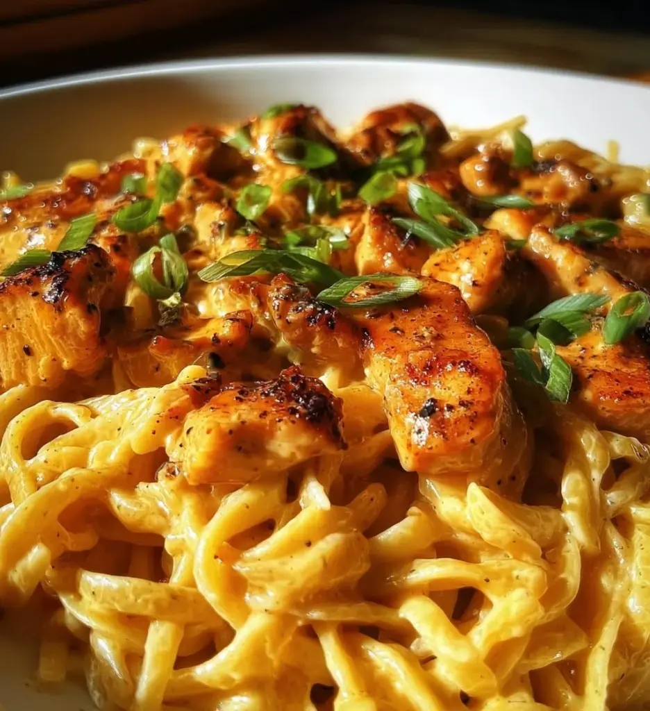 Smoky White Cheddar Honey Butter Chicken Pasta Skillet with vibrant ingredients