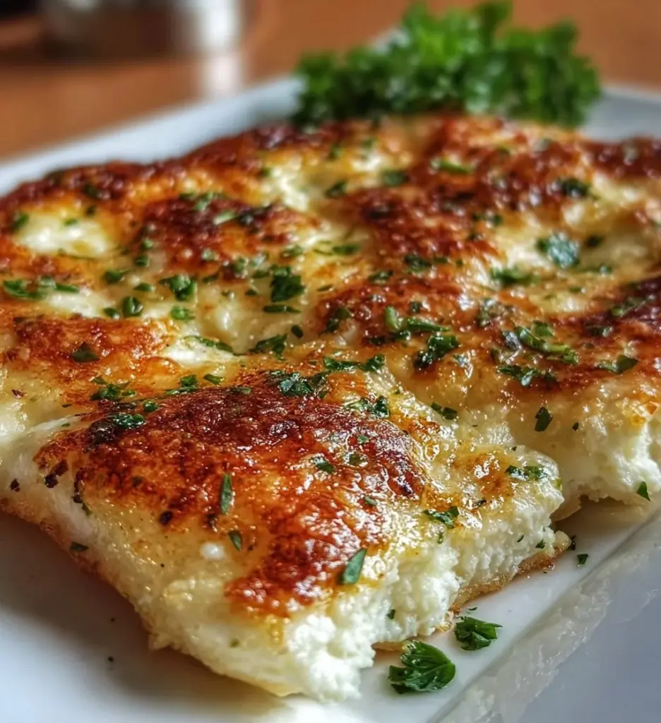 Simple homemade cottage cheese flatbread made with just two ingredients