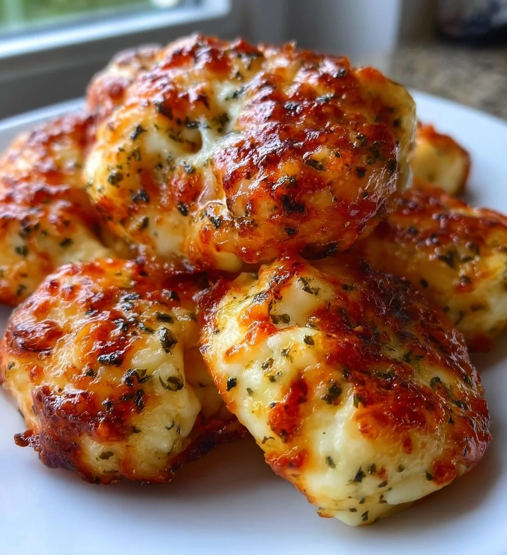 Delicious cottage cheese pizza bites ready to be served in under 30 minutes