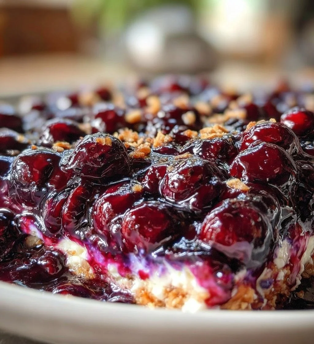 Delicious blueberry pretzel salad in a bowl with whipped cream topping.