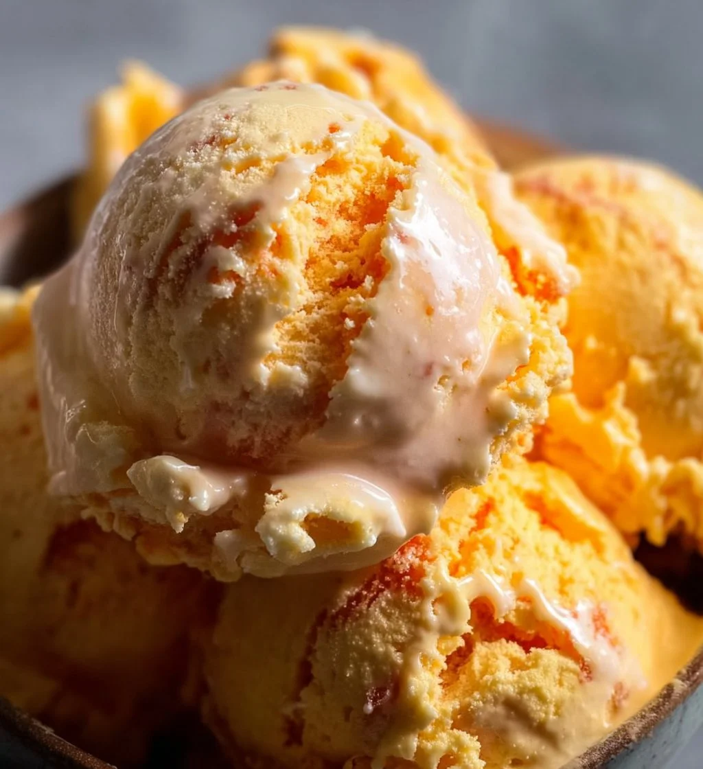 Delicious bowl of Carrot Cake Ice Cream with spices and nuts on top