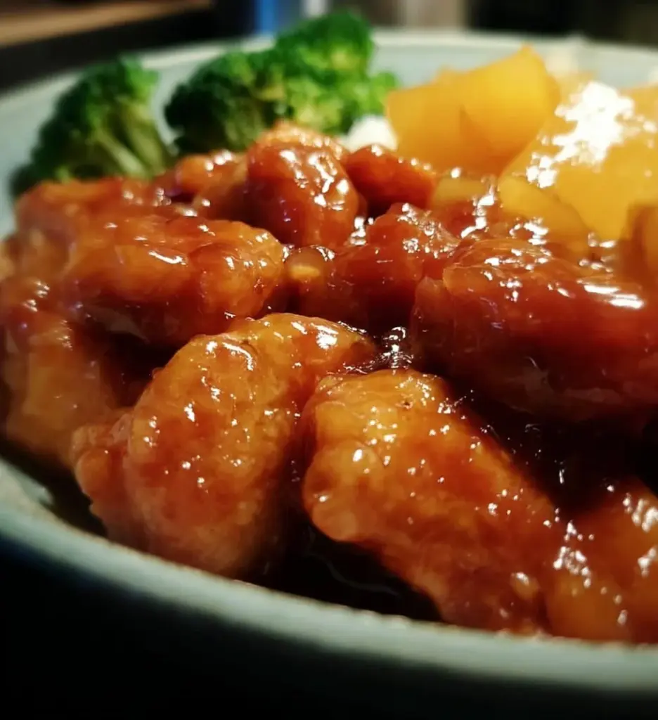 Delicious Chinese Pineapple Chicken with vibrant colors and fresh ingredients