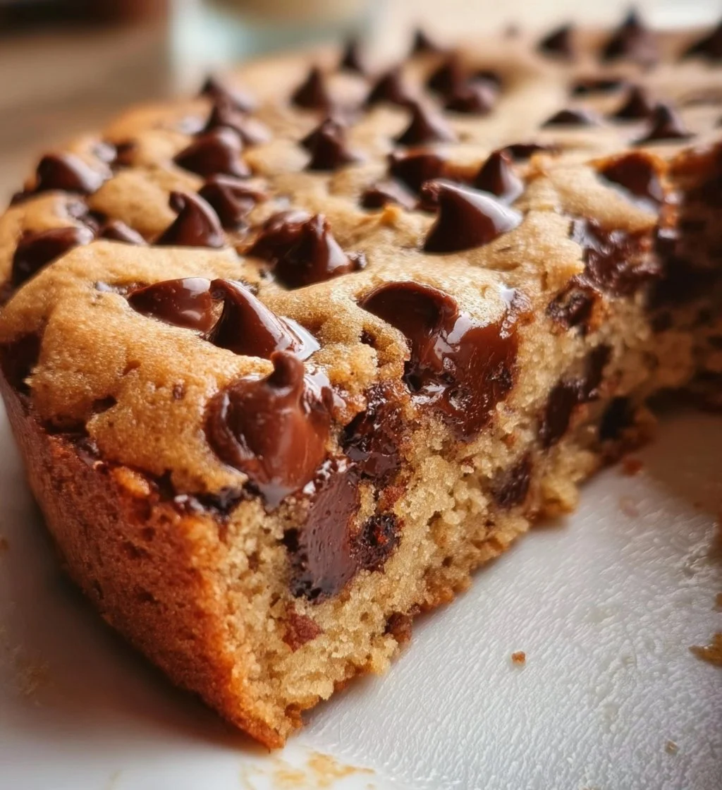 Delicious Chocolate Chip Cookie Cake with Buttercream Frosting