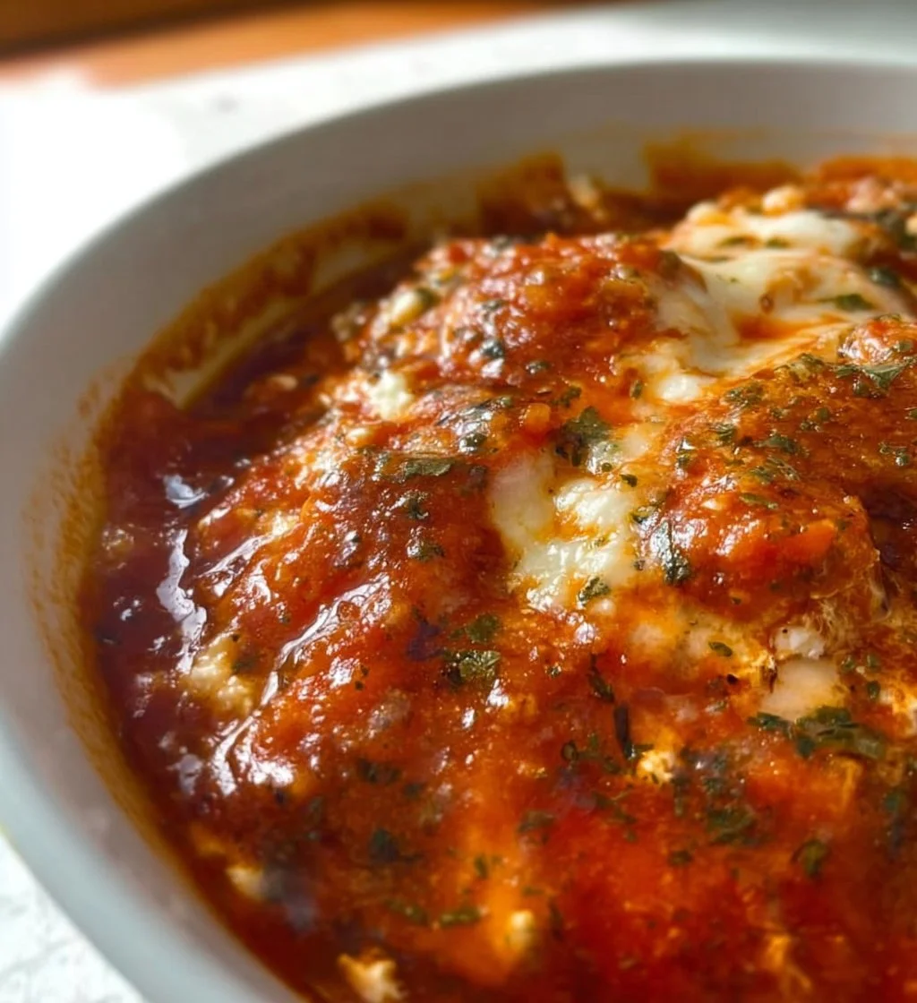 Delicious Cottage Cheese Lasagna Bowl with layers of cheese and pasta